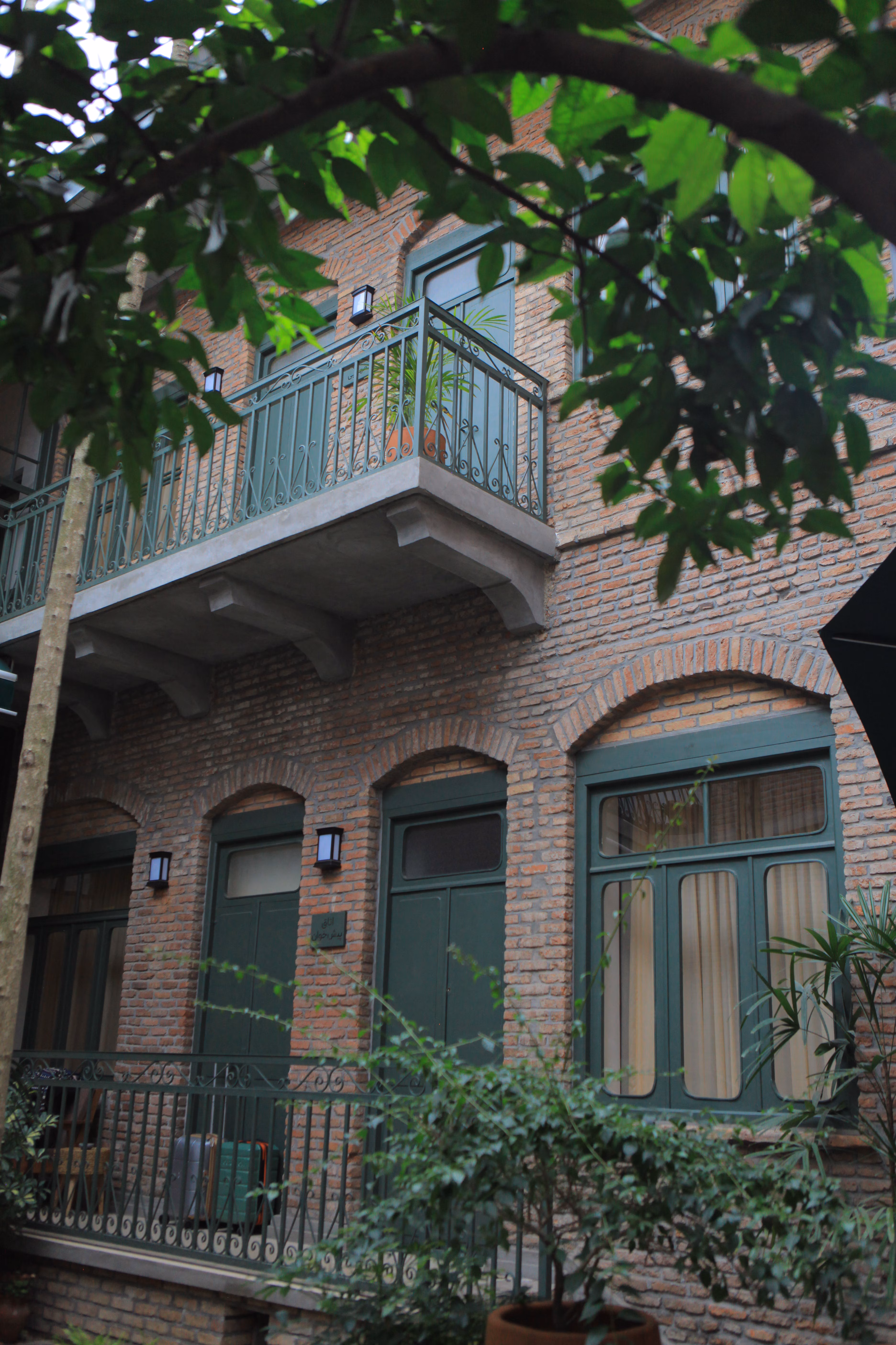 Historic courtyard of Kazheh House, Rasht